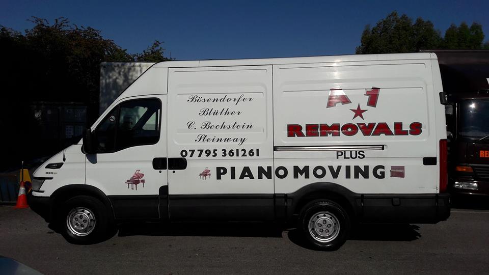 A1 Piano Removals Van In Cheltenham